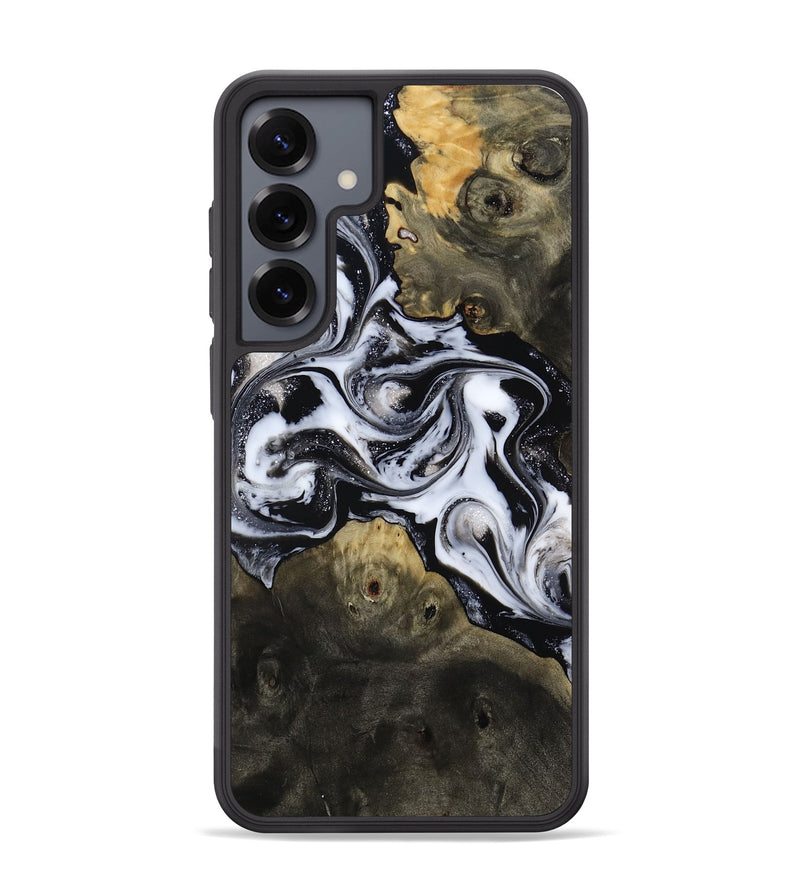 Galaxy S25 Plus Wood Phone Case - Randell (Black & White, 814306)