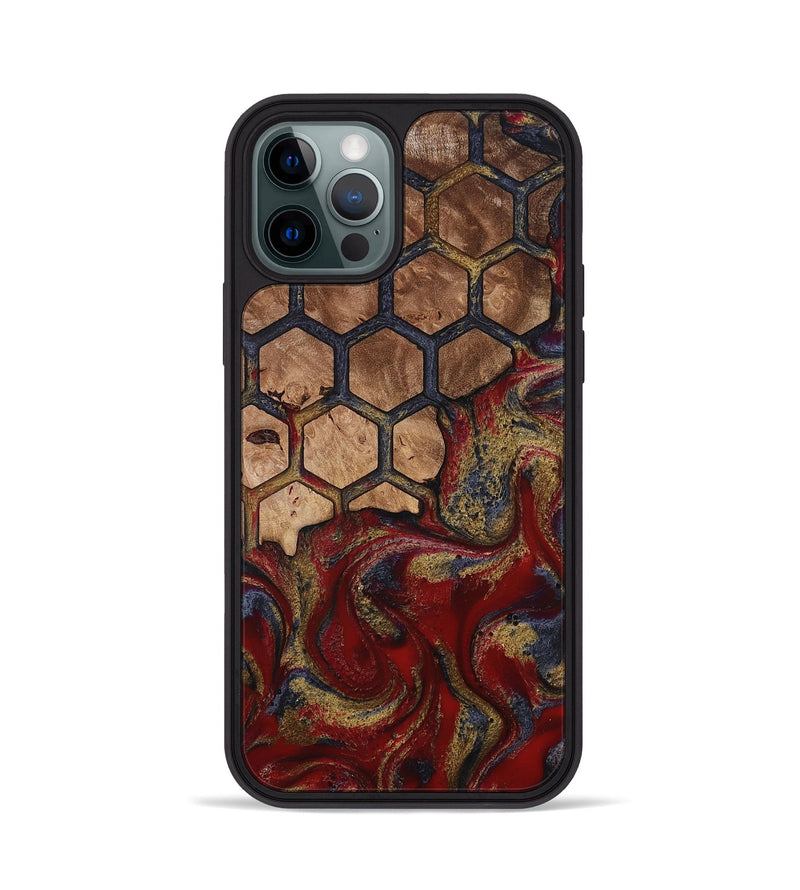 iPhone 12 Pro Wood Phone Case - Alfreda (Pattern, 814310)