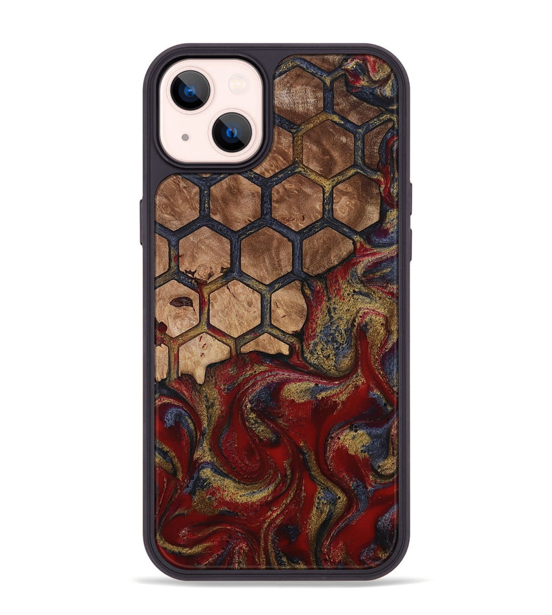 iPhone 14 Plus Wood Phone Case - Alfreda (Pattern, 814310)