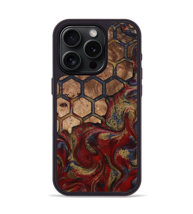 iPhone 15 Pro Wood Phone Case - Alfreda (Pattern, 814310)