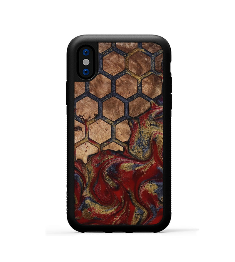 iPhone Xs Wood Phone Case - Alfreda (Pattern, 814310)
