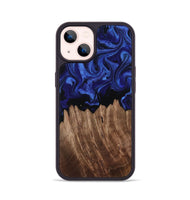 iPhone 14 Wood Phone Case - Verdie (Blue, 814321)