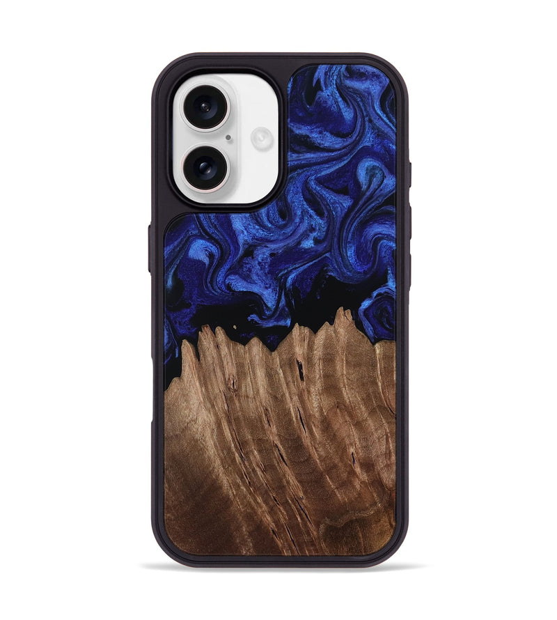 iPhone 17 Wood Phone Case - Verdie (Blue, 814321)