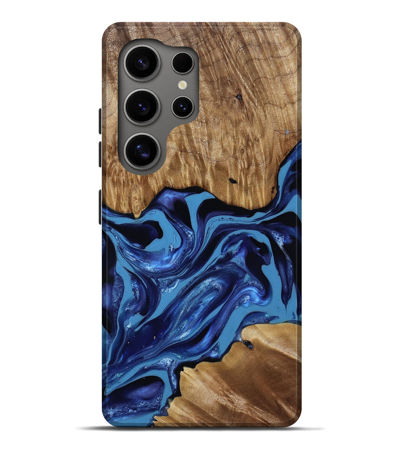 Galaxy S25 Ultra Wood Live Edge Phone Case - Johnson (Blue, 814391)