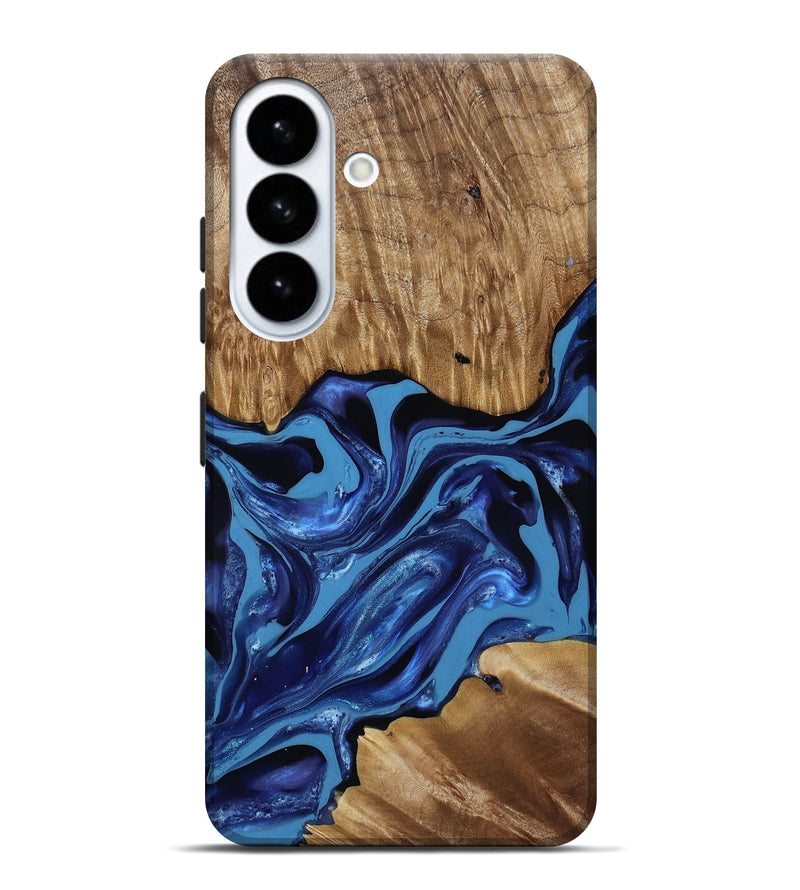 Galaxy S26 Plus Wood Live Edge Phone Case - Johnson (Blue, 814391)