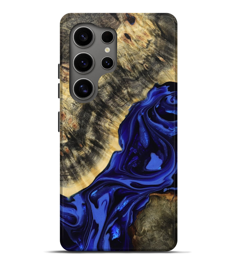 Galaxy S25 Ultra Wood Live Edge Phone Case - Clarice (Purple, 814393)