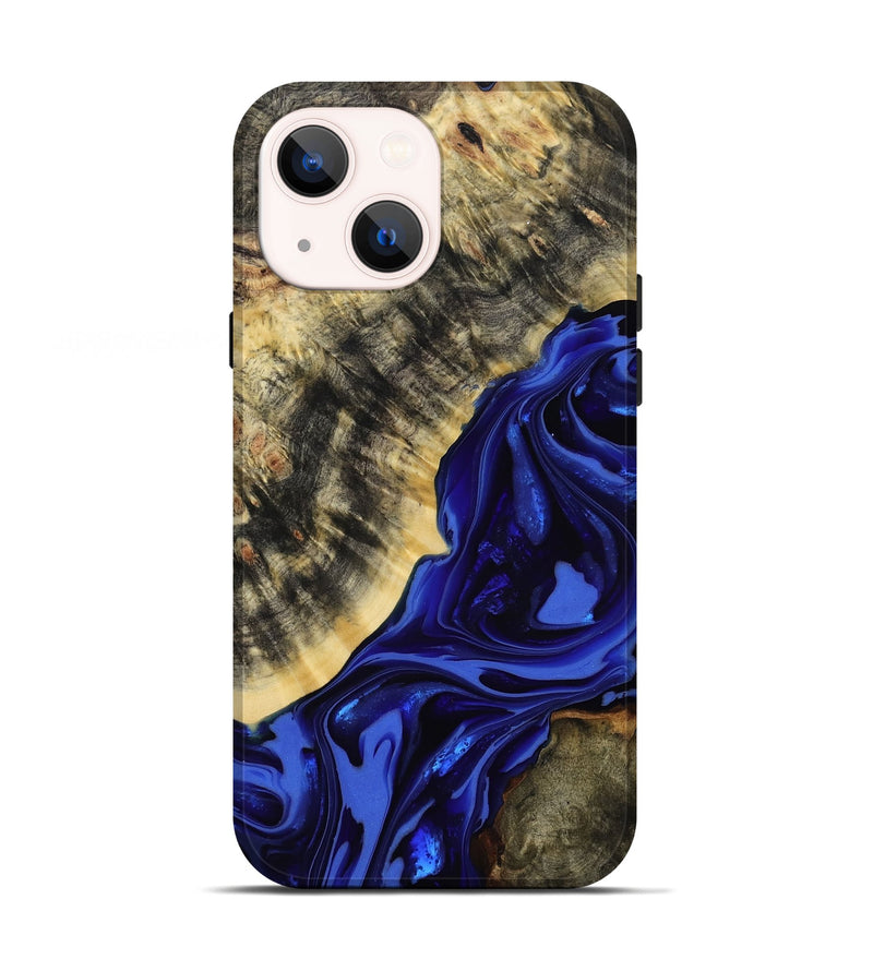 iPhone 13 Wood Live Edge Phone Case - Clarice (Purple, 814393)