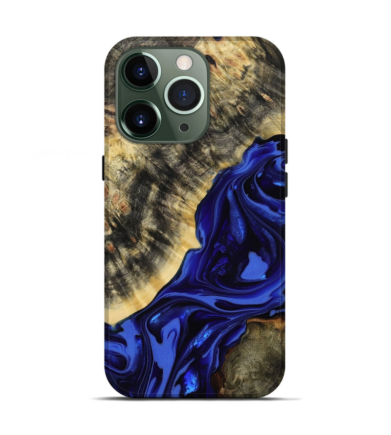 iPhone 13 Pro Wood Live Edge Phone Case - Clarice (Purple, 814393)