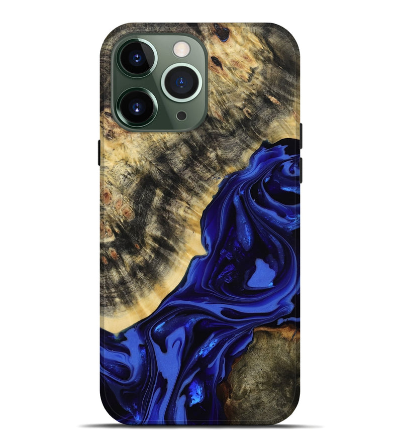 iPhone 13 Pro Max Wood Live Edge Phone Case - Clarice (Purple, 814393)