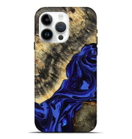 iPhone 15 Pro Max Wood Live Edge Phone Case - Clarice (Purple, 814393)