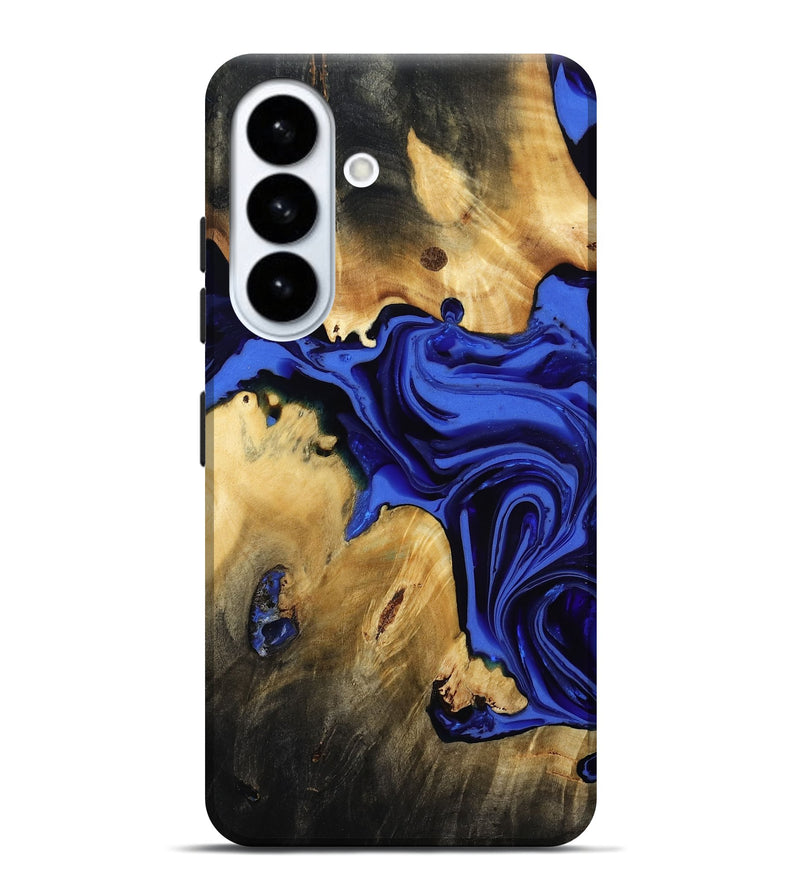 Galaxy S26 Plus Wood Live Edge Phone Case - Edwin (Blue, 814395)