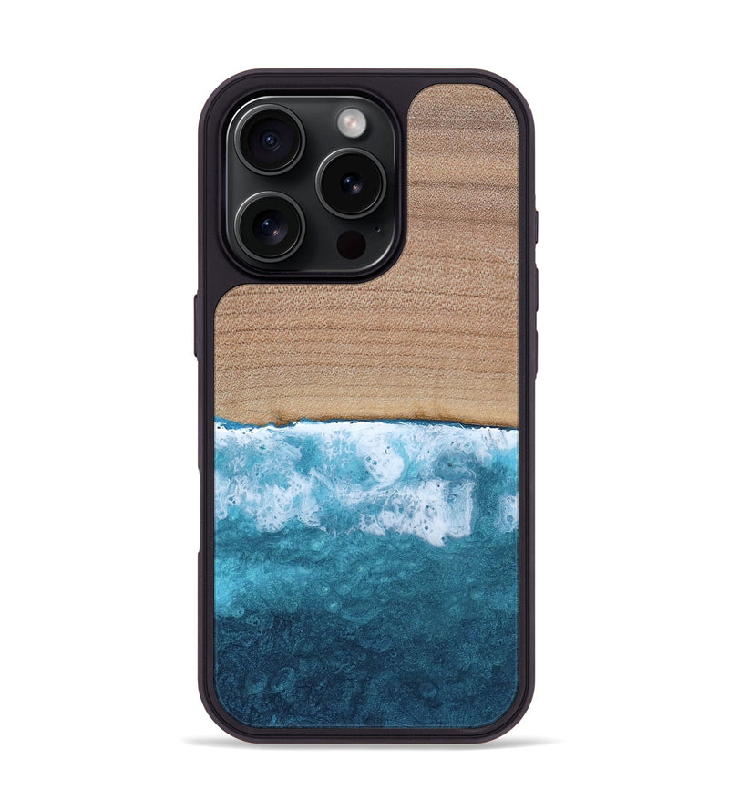 iPhone 16 Pro Wood Phone Case - Mat (Coastal, 814419)