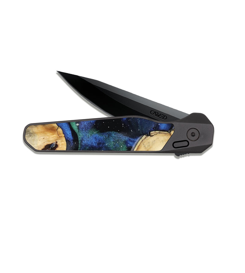 EDC Dark Slate Wood Pocket Knife - Lavern (Cosmos, 814494)