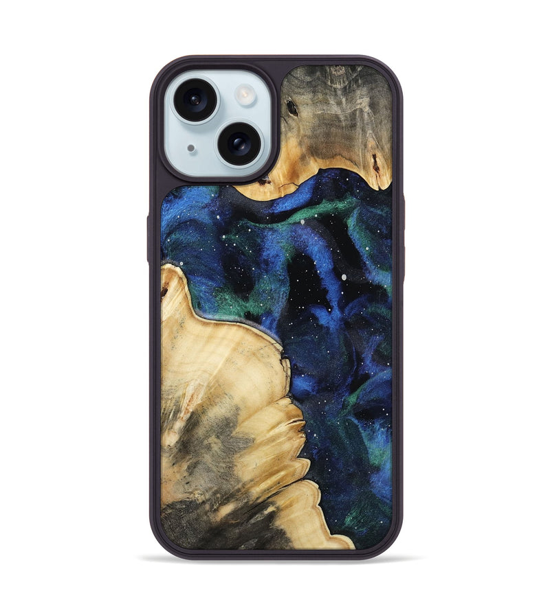 iPhone 15 Wood Phone Case - Lavern (Cosmos, 814494)