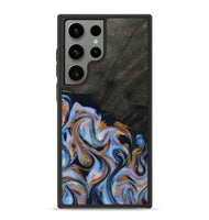 Galaxy S23 Ultra Wood Phone Case - Hollie (Teal & Gold, 814500)