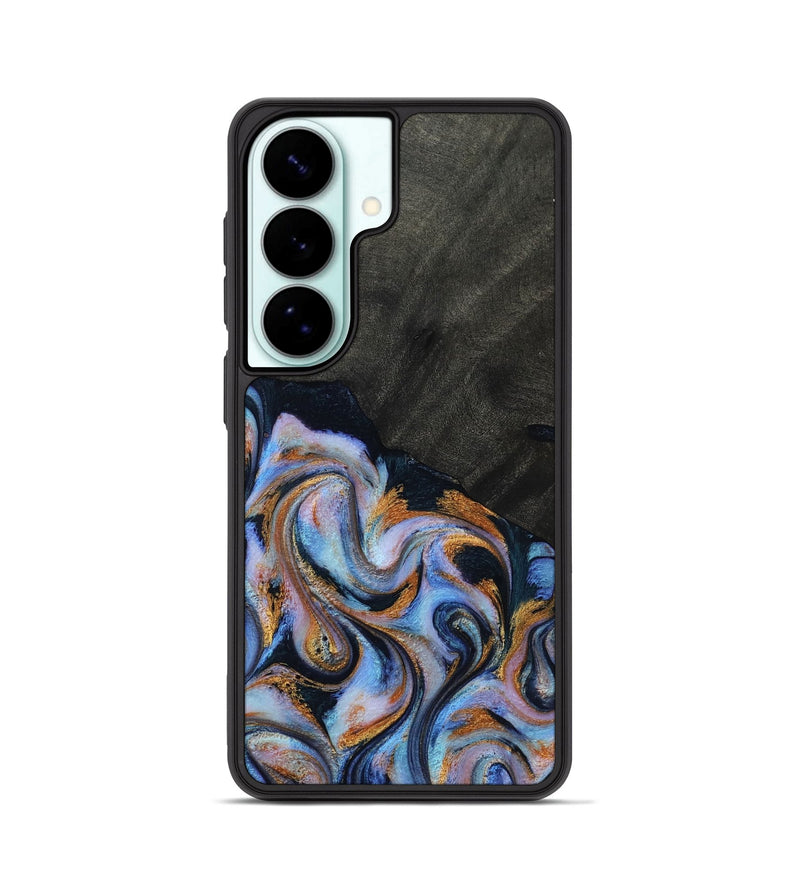 Galaxy S26 Wood Phone Case - Hollie (Teal & Gold, 814500)