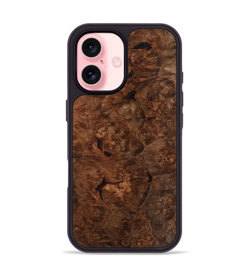 iPhone 16 Wood Phone Case - Kaiser (Wood Burl, 814507)