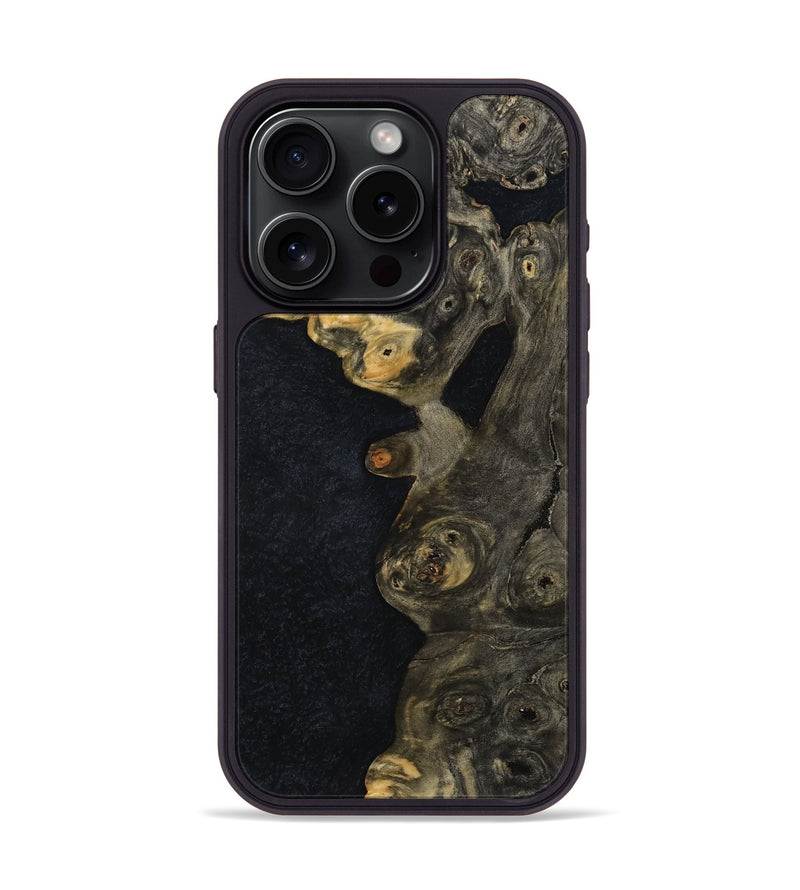 iPhone 15 Pro Wood Phone Case - Kylen (Wood Burl, 814510)