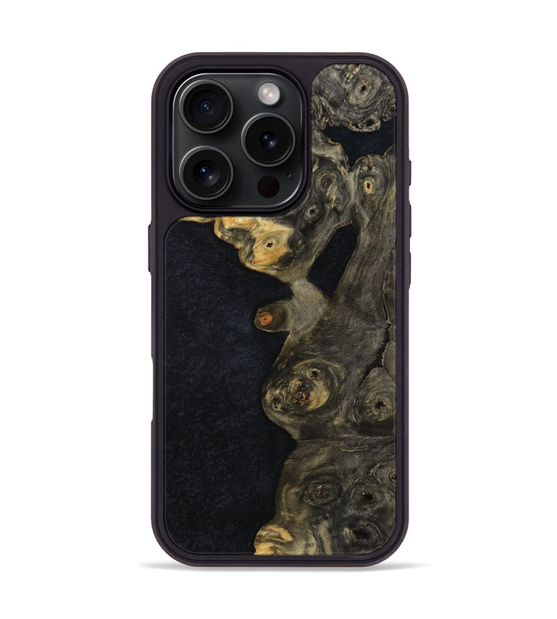 iPhone 16 Pro Wood Phone Case - Kylen (Wood Burl, 814510)