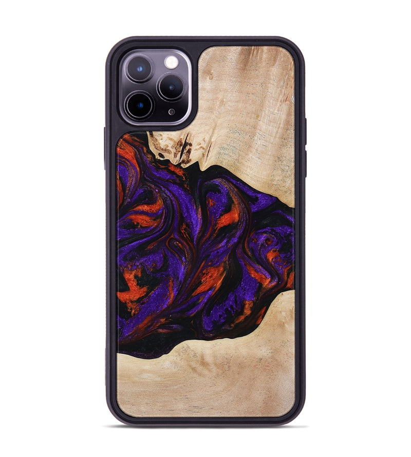 iPhone 11 Pro Max Wood Phone Case - Elora (Purple, 814518)