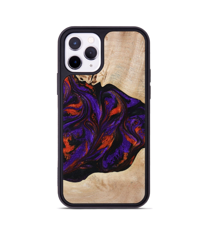 iPhone 11 Pro Wood Phone Case - Elora (Purple, 814518)