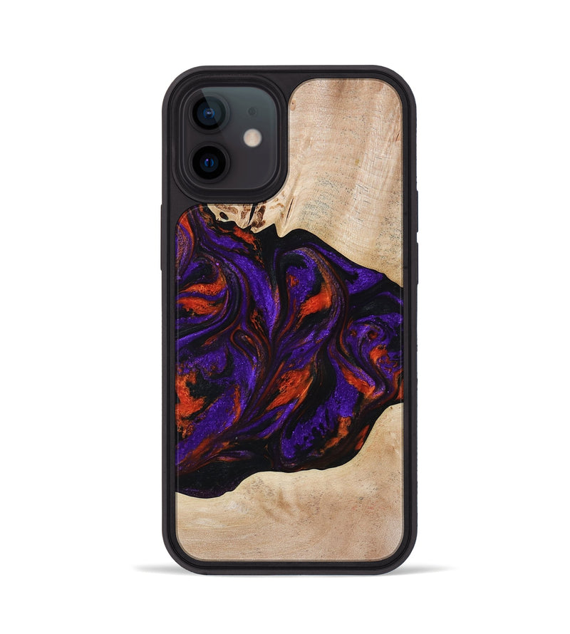iPhone 12 Wood Phone Case - Elora (Purple, 814518)