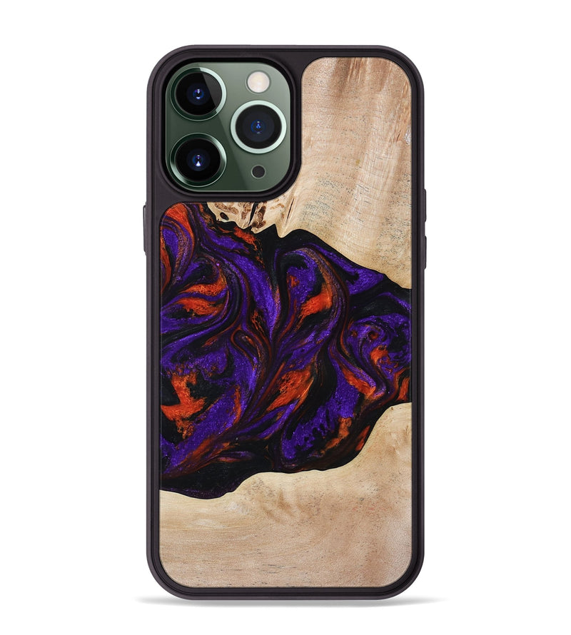 iPhone 13 Pro Max Wood Phone Case - Elora (Purple, 814518)