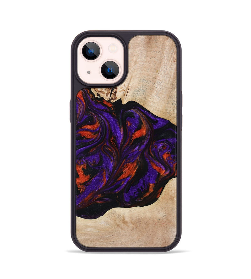 iPhone 14 Wood Phone Case - Elora (Purple, 814518)