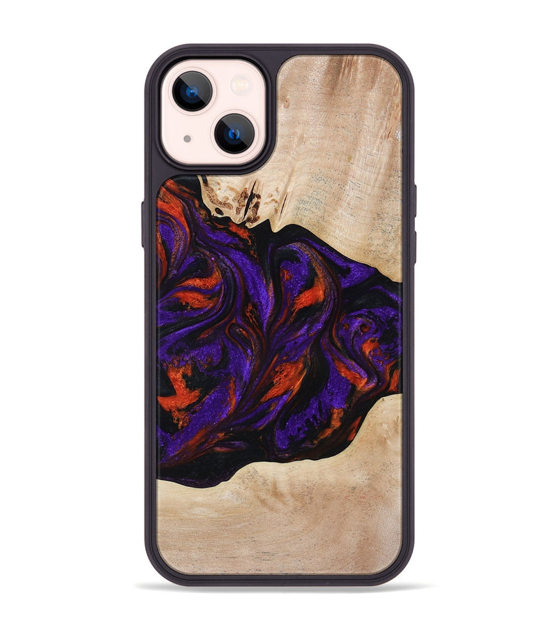iPhone 14 Plus Wood Phone Case - Elora (Purple, 814518)