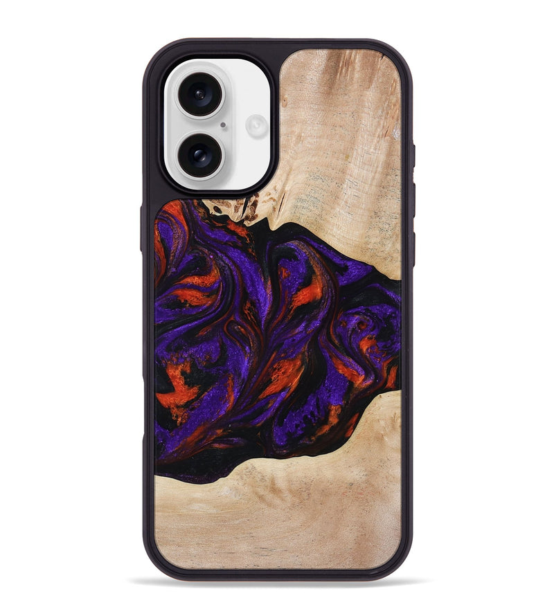 iPhone 16 Plus Wood Phone Case - Elora (Purple, 814518)