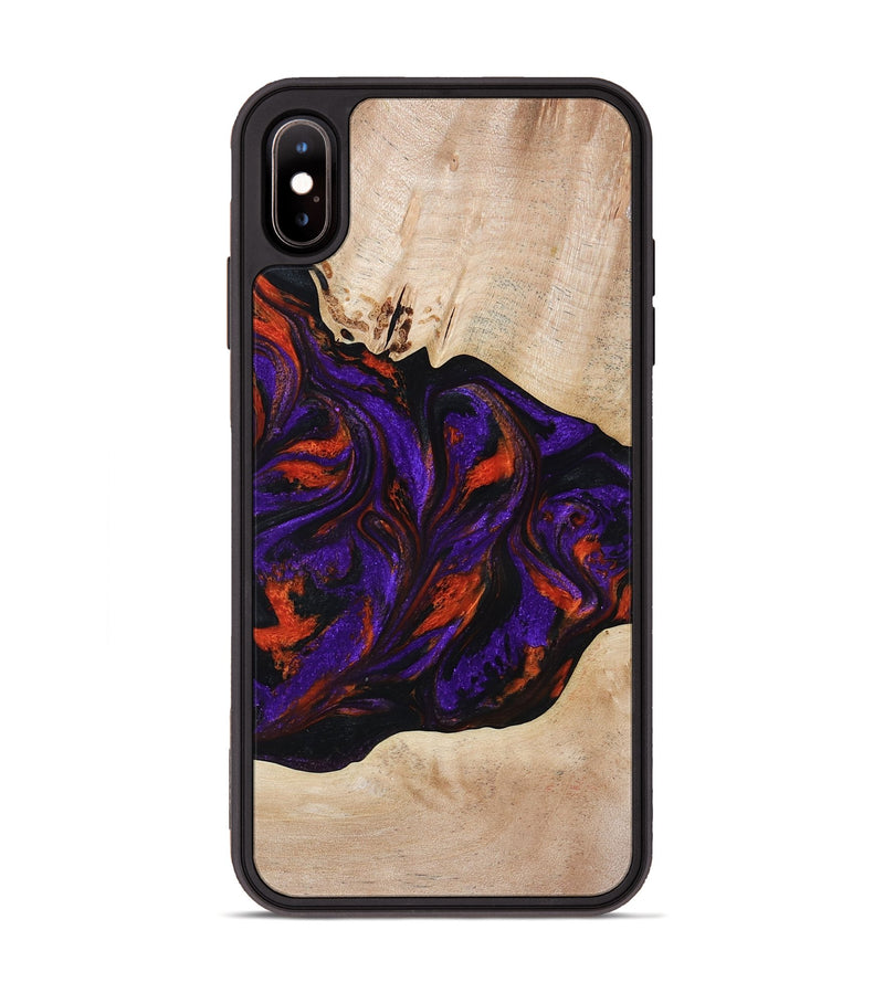 iPhone Xs Max Wood Phone Case - Elora (Purple, 814518)