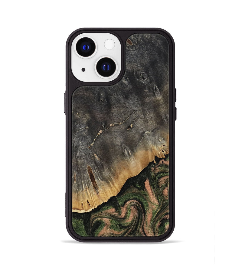 iPhone 13 Wood Phone Case - Zaylee (Green, 814523)