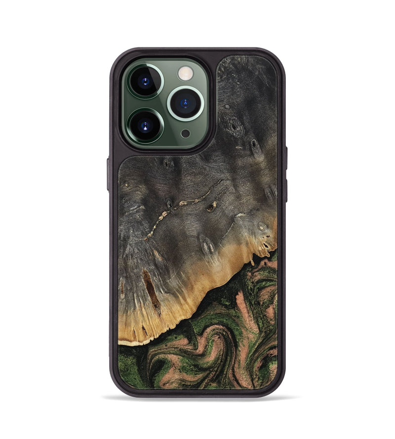iPhone 13 Pro Wood Phone Case - Zaylee (Green, 814523)
