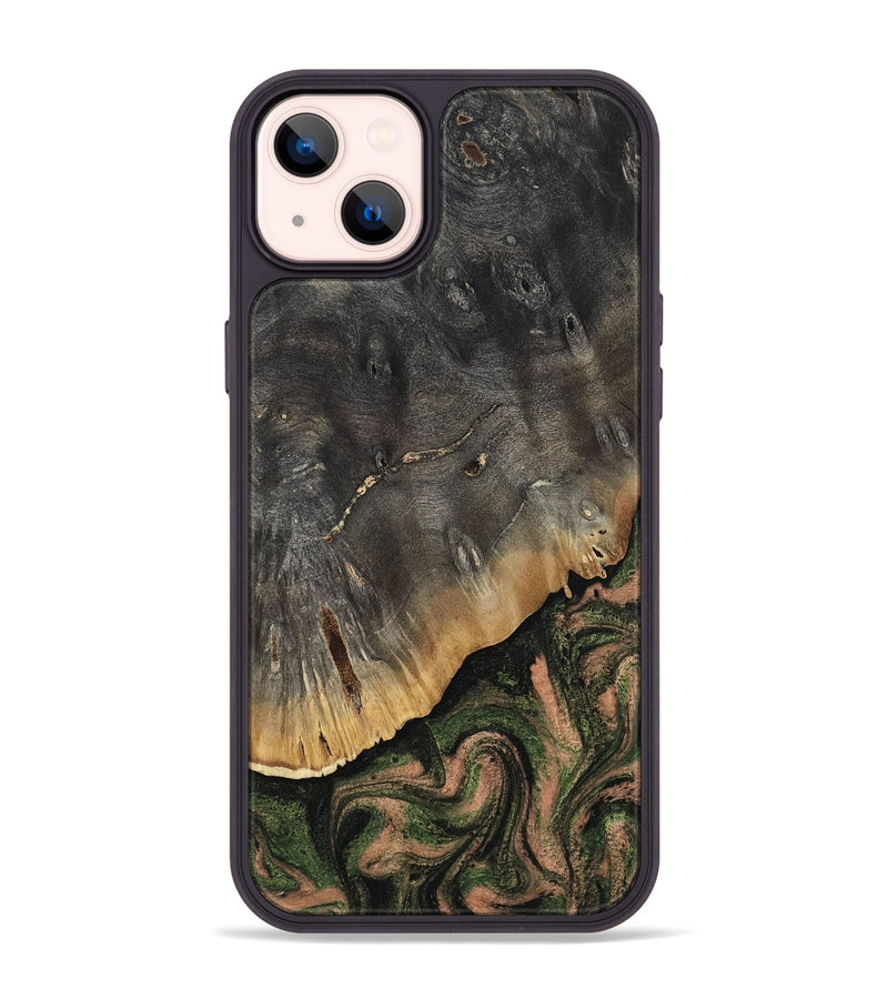 iPhone 14 Plus Wood Phone Case - Zaylee (Green, 814523)
