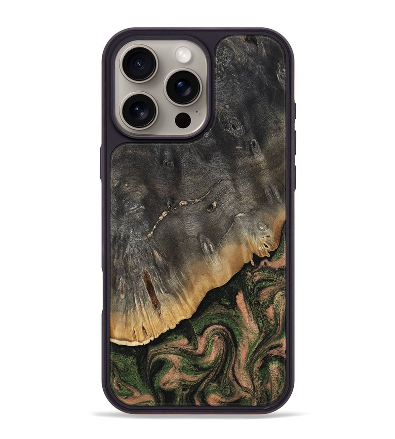 iPhone 16 Pro Max Wood Phone Case - Zaylee (Green, 814523)