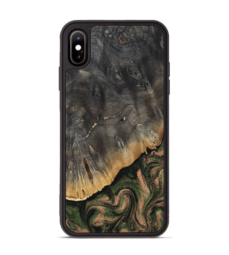 iPhone Xs Max Wood Phone Case - Zaylee (Green, 814523)