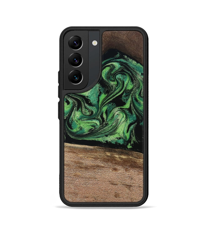 Galaxy S22 Wood Phone Case - Adaline (Green, 814525)