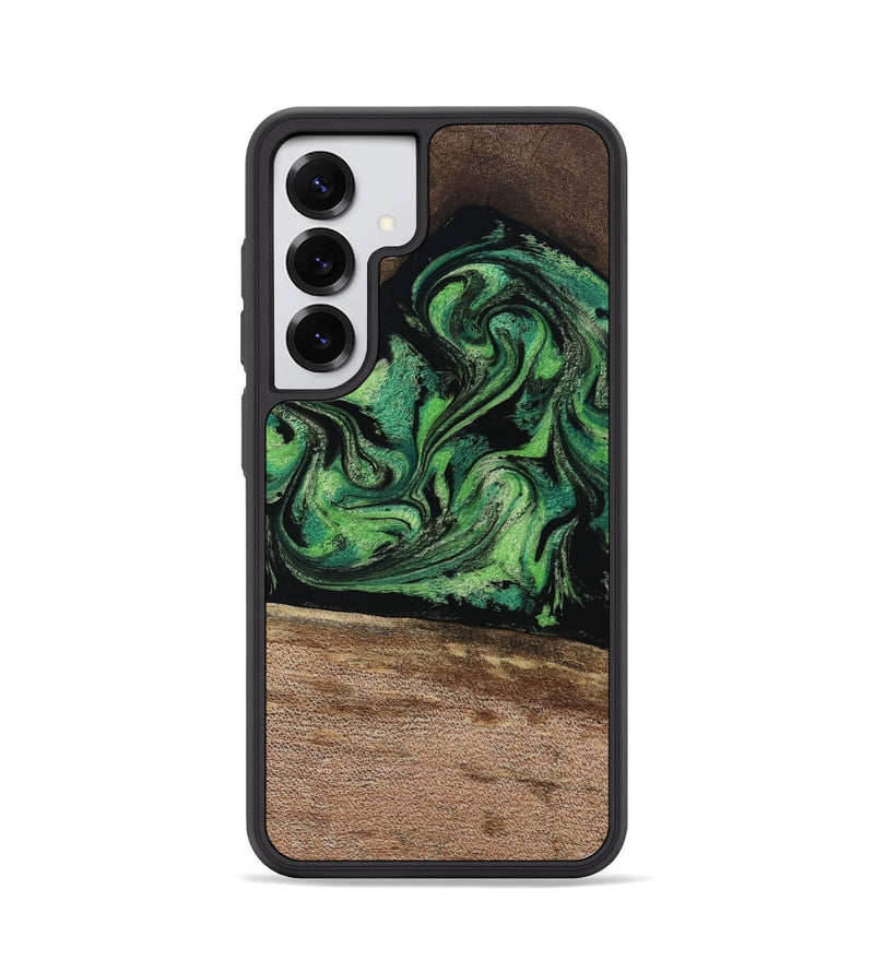Galaxy S25 Wood Phone Case - Adaline (Green, 814525)
