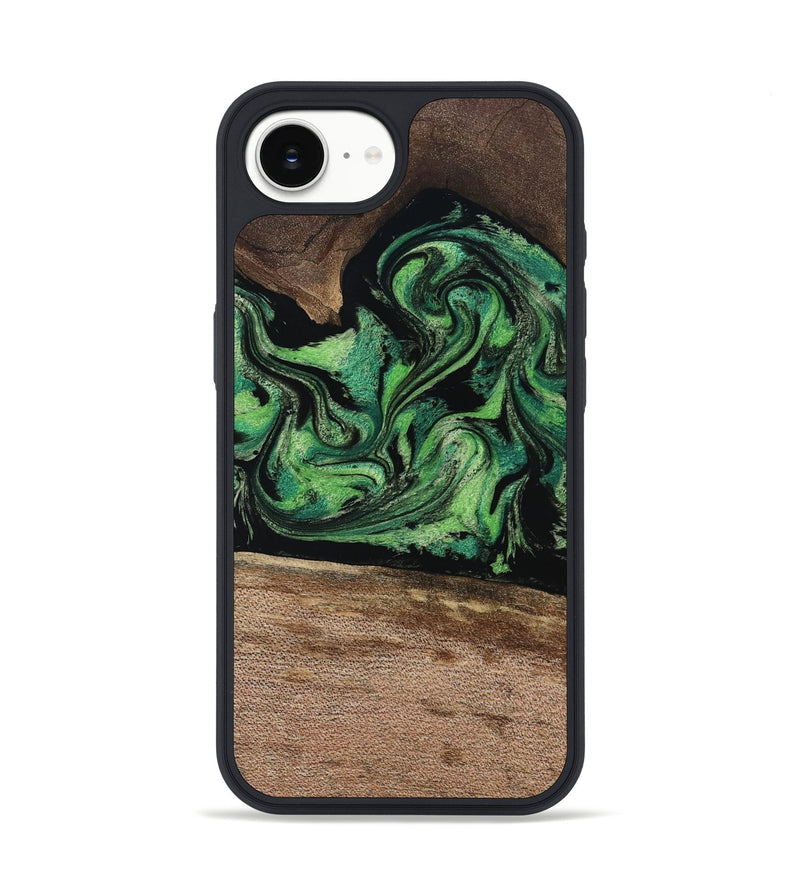 iPhone 16e Wood Phone Case - Adaline (Green, 814525)
