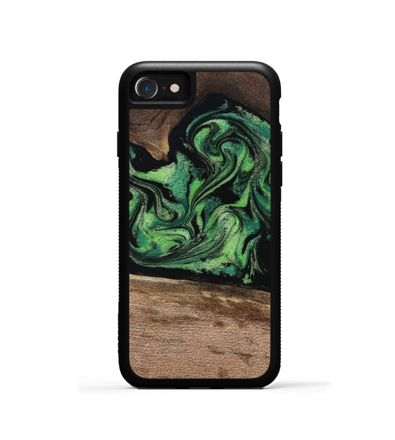 iPhone SE Wood Phone Case - Adaline (Green, 814525)