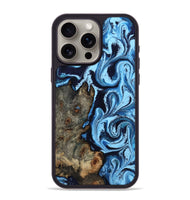iPhone 15 Pro Max Wood Phone Case - Kelsi (Blue, 814543)