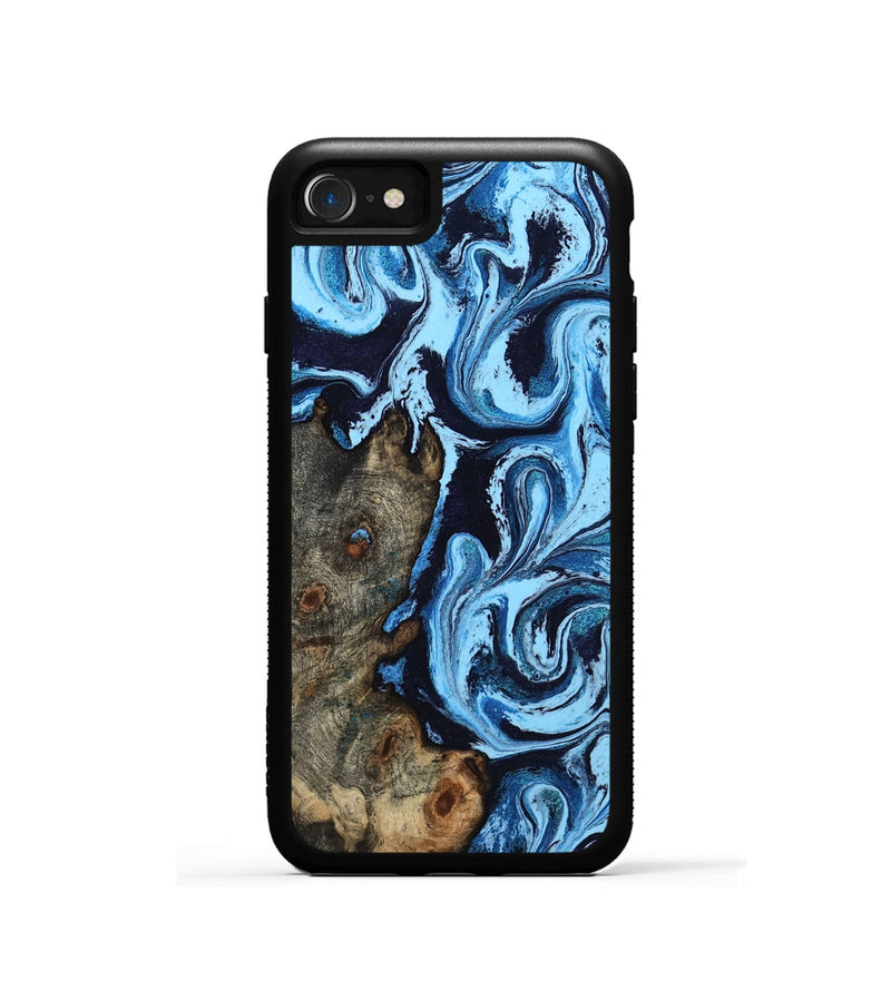 iPhone SE Wood Phone Case - Kelsi (Blue, 814543)