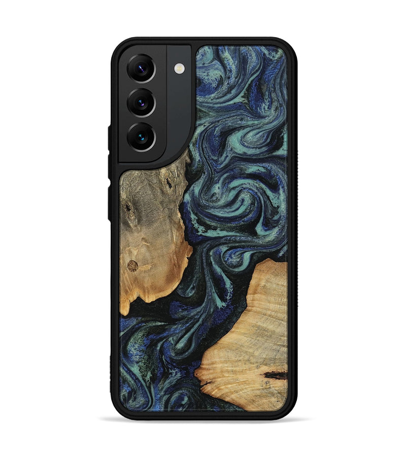 Galaxy S22 Plus Wood Phone Case - Christy (Blue, 814557)