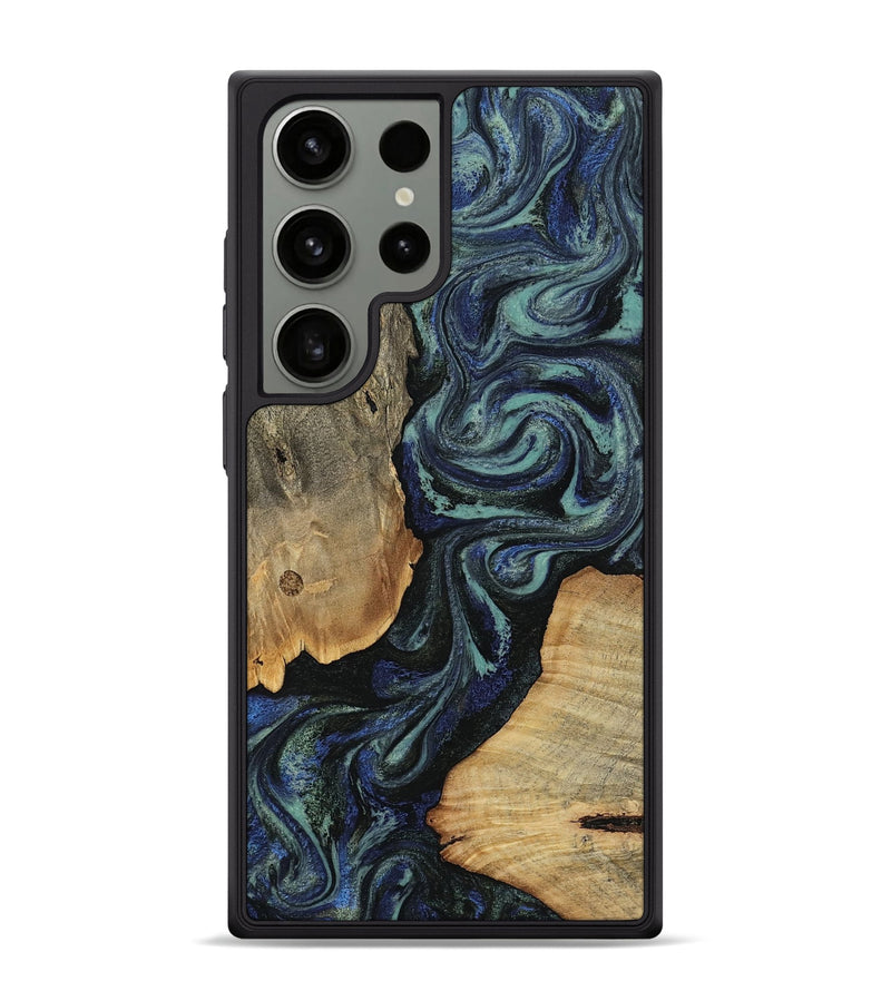 Galaxy S24 Ultra Wood Phone Case - Christy (Blue, 814557)