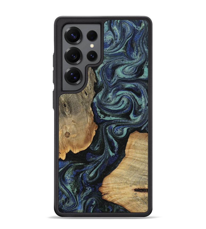Galaxy S25 Ultra Wood Phone Case - Christy (Blue, 814557)