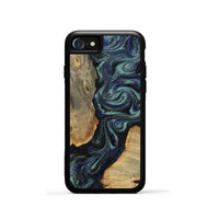 iPhone SE Wood Phone Case - Christy (Blue, 814557)