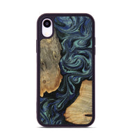 iPhone Xr Wood Phone Case - Christy (Blue, 814557)