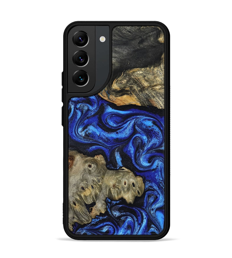 Galaxy S22 Plus Wood Phone Case - Dahlia (Blue, 814569)