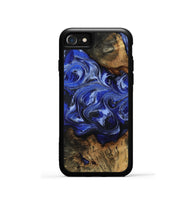iPhone SE Wood Phone Case - Lilyana (Blue, 814578)