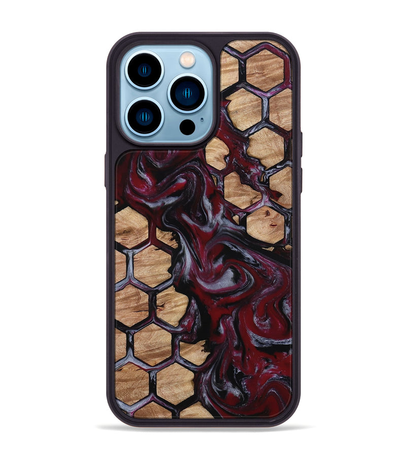 iPhone 14 Pro Max Wood Phone Case - Dell (Pattern, 814581)